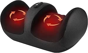 Nekteck Shiatsu Foot Massager with Heat, Roller Massage - Circulation Pain Relief, Office & Home - Lightweight & Compact