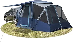 TIMBER RIDGE SUV Tent with Screen Porch & Awning for Family Camping, Weather Resistant, Portable 13ft x 10ft x 7.1ft