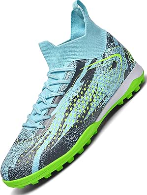 Donbest Boys Football Shoes AG FG Cleats, Astro Turf Trainers, Professional Spikes - Kids Soccer Boots