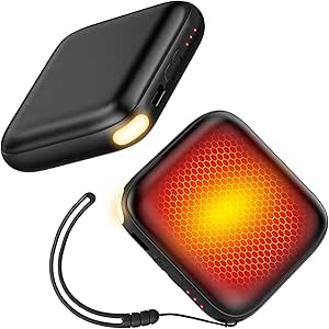 HandyMitts Hand Warmers - Fast Heat, LED Light, Rechargeable, 2-Pack