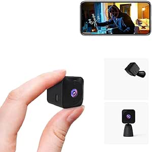 AOBOCAM Mini WiFi Spy Camera 4K HD - Wireless Security Cam with Night Vision, Motion Detection - Home Surveillance