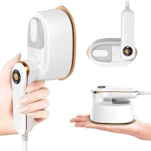 TravelJoy Portable Clothes Steamer: Ceramic Glaze, 1100W, Fast Heat Up, 4-Speed, Dry&Wet Iron