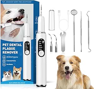 Pet Ultrasonic Tooth Cleaner Teeth Cleaning Kit LED Light 5 Modes