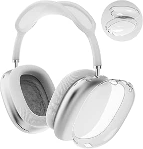 Ainiv Airpods Max Soft TPU Case 2 Pack, Anti-Scratch Skin Cover - Shockproof Accessories for AirPods Max Headphones