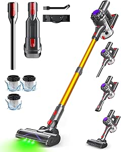 Brand Cordless Vacuum: 35KPA 6-in-1 Stick, 45Mins Runtime, Lightweight for Hardwood, Carpet, Pet Hair