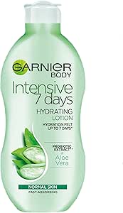 Garnier Aloe Vera Body Lotion 400ml, Hydrating Moisturizer, 7 Days Hydration, Fast Absorbing