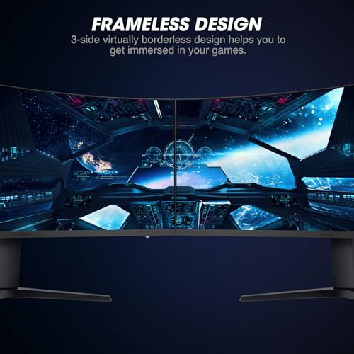 KOORUI 34" Curved Gaming Monitor, WQHD 165Hz, 1ms, HDR, VA Panel