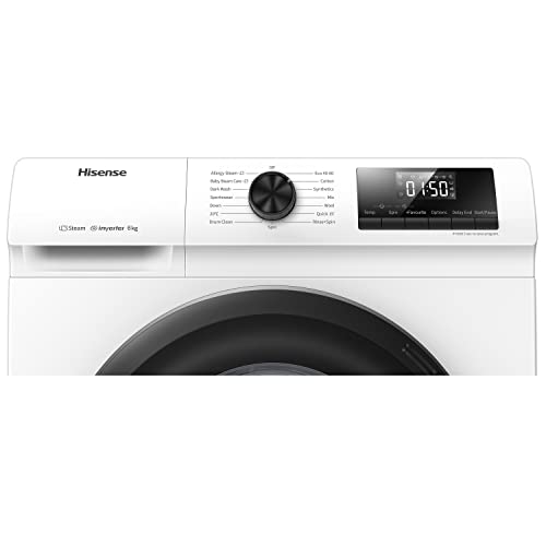 Hisense 6 KG Front Load Inverter Washing Machine with Steam Wash