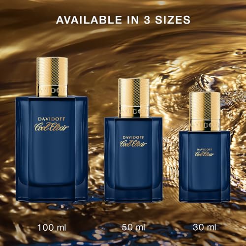 DAVIDOFF Cool Elixir Parfum - Intense Woody Fragrance, Rose Oxide, Lavandin, Oud Accord - 50ml