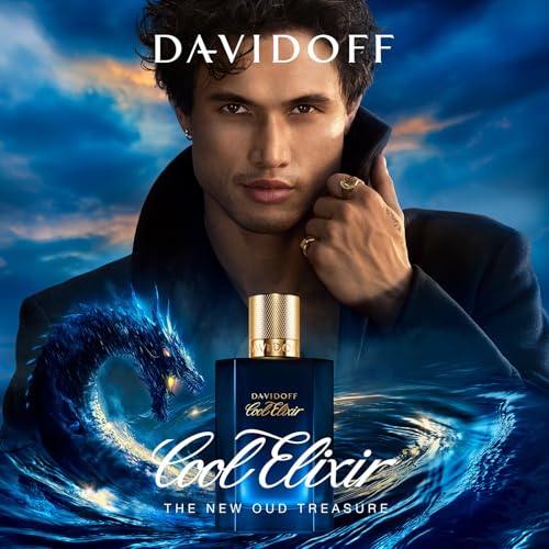 DAVIDOFF Cool Elixir Parfum - Intense Woody Fragrance, Rose Oxide, Lavandin, Oud Accord - 50ml