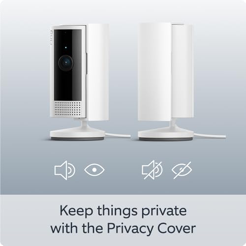 Ring Indoor Camera 2nd Gen: Pet Security 1080p HD, Two-Way Talk, Wifi, Privacy Cover, DIY - Alternative to CCTV - Free Trial