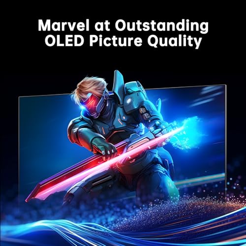 KTC 27" OLED Gaming Monitor | 1440P 2K@240Hz | DisplayHDR True Black 400 | Adaptive Sync, 136% sRGB | HDMI 2.1, DP 1.4, USB C | Adjustment Stand