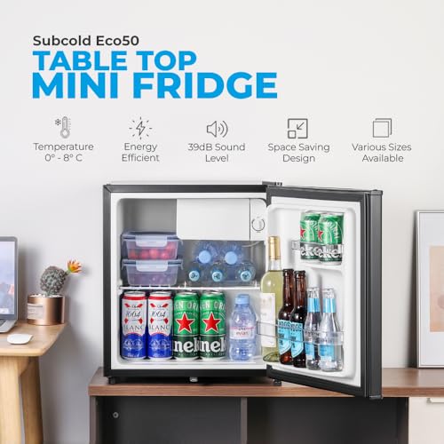 Subcold Eco50 Mini Fridge: Table-Top Model with Chiller Box