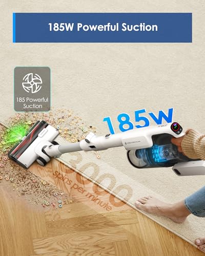 Tineco Cordless Vacuum Cleaner Pure ONE A50S Plus, 70Min Runtime, 1L Dustbin, Power Brush