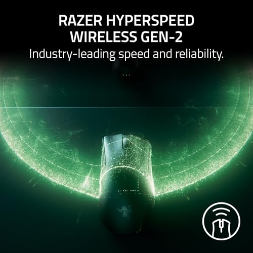 Razer DeathAdder V4 Pro 56g Wireless Gaming Mouse with Hyperspeed 2.4GHz - Focus Pro Sensor - Optical Switches - Black