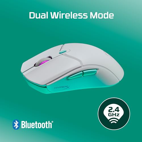 HyperX Pulsefire Haste 2 Core Wireless Gaming Mouse 70g - 100H Battery - Dual Wireless - TTC Gold Switches