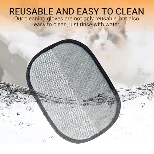 Ovyntremis Pet Hair Remover Gloves - Efficient Grooming for Dogs & Cats, Deshedding & Bathing