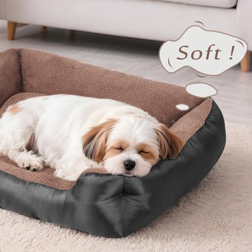 Yeprel XL Dog Bed: Washable Soft Calming Pet Bed for Extra Large Dogs, Non-Slip Bottom, 90x70x20cm