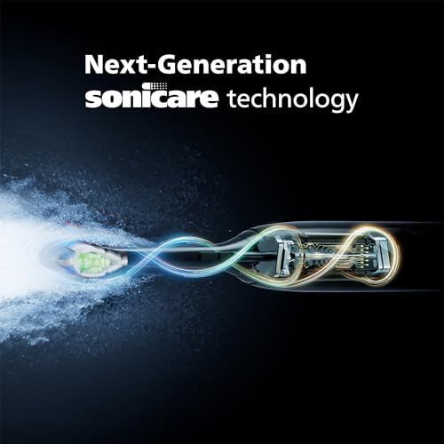 Philips Sonicare 5300 Electric Toothbrush - 2 Intensity Levels, Pressure Alert - SmarTimer, EasyStart - Black - Sonic Power