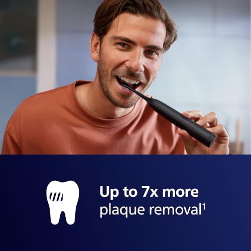 Philips Sonicare 5300 Electric Toothbrush - 2 Intensity Levels, Pressure Alert - SmarTimer, EasyStart - Black - Sonic Power