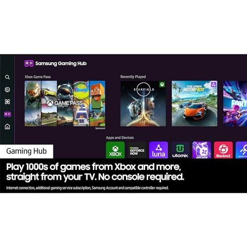 Samsung 43-inch Crystal UHD 4K Smart TV with Object Tracking Sound Lite, AirSlim, Gaming Hub, Crystal Processor 4K, Tizen - 2024 Model