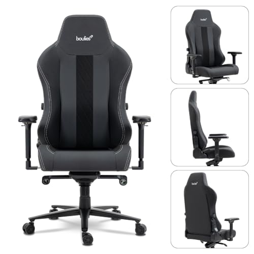 boulies Master Gaming Chair: Ergonomic Office Chair for Adults, 4D Armrests, Lumbar Support, Head Pillow