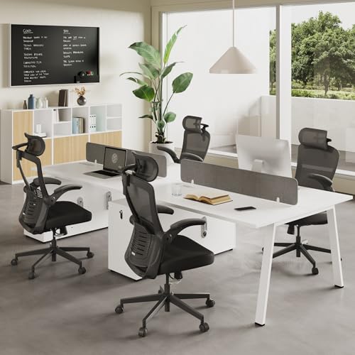 FLEXISPOT OC3 PRO Ergonomic Office Chair with 3D Headrest and Adjustable Backrest, Breathable Mesh Seat - Black