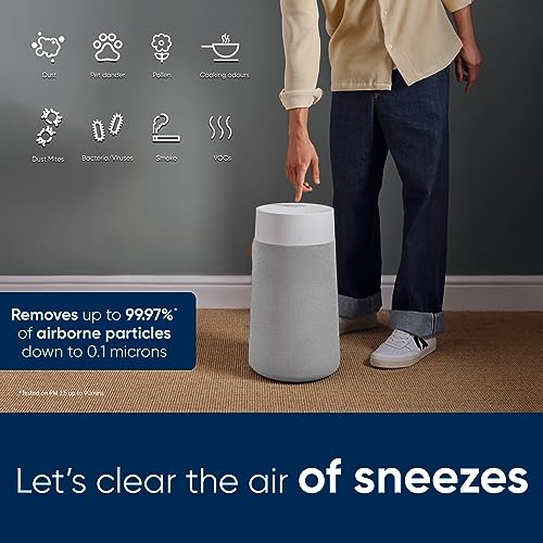 Blueair Blue Max 3250i Air Purifier: WiFi, HEPASilent Filter, 48m², Removes Pollen, Dust, Viruses, VOCs, Odours