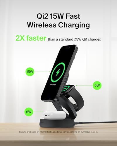 Belkin 3-in-1 Wireless Charger for iPhone, Apple Watch, AirPods