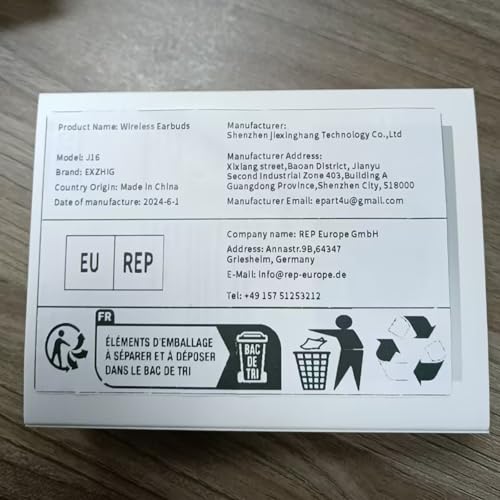 HiFi Stereo Wireless Earbuds, Deep Bass, 6 Mic ENC, 48H Playtime