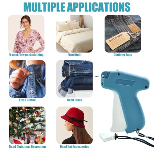 WLZP Stitchy Quick Clothing Fixer, Mini Stitch Gun for Clothes, with Needles & Fasteners