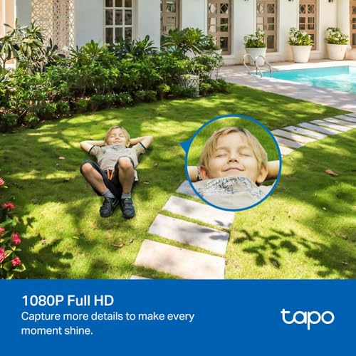 Tapo C500 Outdoor Security Camera, 1080P Full HD, 360° Motion Tracking, Person Detection, Night Vision, Alexa & Google Compatible