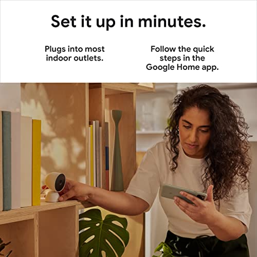 Nest Security Cam - Wired - 2nd Gen - Snow, Google Home