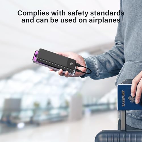 Portable Charger 12000mAh Fast Charging PD22.5W USB-C/A - Phone Battery Pack for iPhone 16 15 14 13 Plus Max