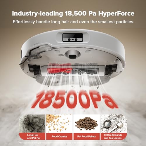 Roborock Qrevo Curv Robot Vacuum Cleaner with Mop, 18,500 Pa, Zero-Tangling, Intelligent Dirt Detection