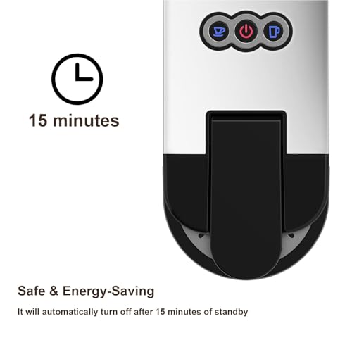 Nespresso Espresso Machine 4-in-1 for Pods & Capsules, 19 Bar Automatic, Black