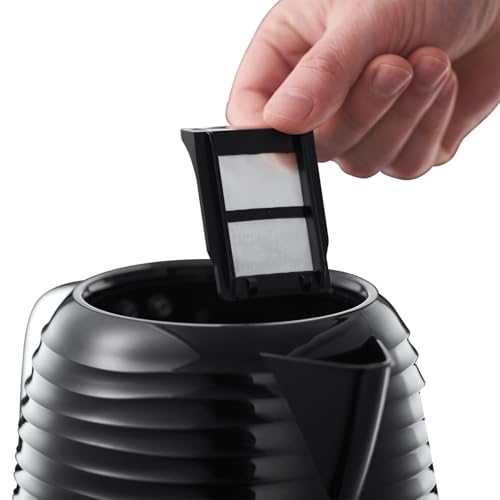 Russell Hobbs 1.7L Electric Kettle, Fast Boil 3KW, Black Textured Finish