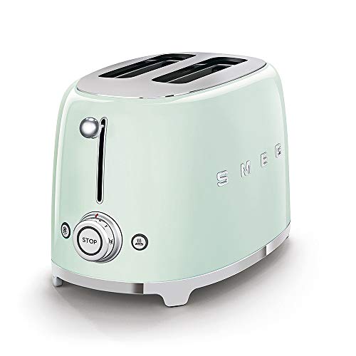 Smeg 2-Slice Toaster, Wide Slots, 3 Pre-Set Options, 950W