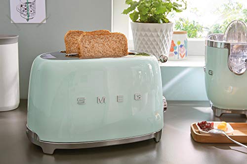 Smeg 2-Slice Toaster, Wide Slots, 3 Pre-Set Options, 950W