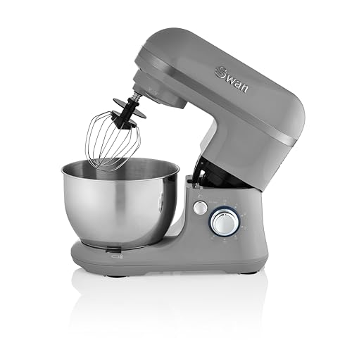 Swan Retro Stand Mixer 4L Capacity 6-Speed Control 800W Grey