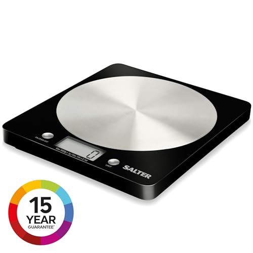 Salter Kitchen Scale & Mixer Set - Digital Baking Scale, 5kg Capacity, Stainless Steel, Kuro Mixer, 6 Speeds, 1200W