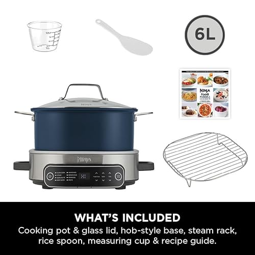 Ninja Foodi 6L Slow Cooker & Rice Cooker, 8-in-1 Functions