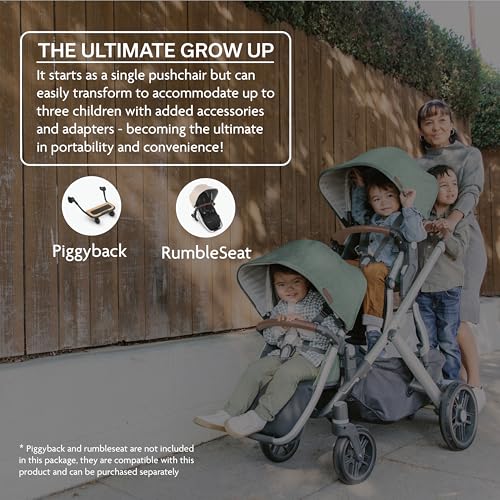 UPPAbaby Vista V2 Pushchair - Declan - Convertible Stroller with Carry Cot & Toddler Seat, Accessories - One Step Fold, Baby to Toddler