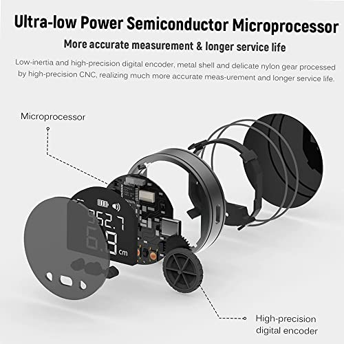 Weytoll 8-in-1 Digital Ruler LCD Display Range Finder 99m