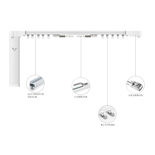 Osprey Smart Curtain Track, Remote Control, Motorized Opener