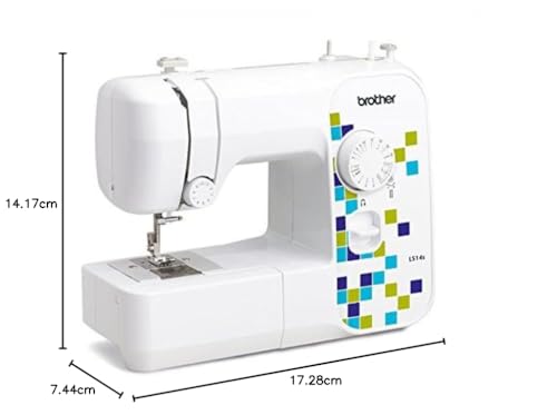 Brother Metal Chassis Sewing Machine, White, Compact Design