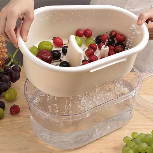 FreshSpin Fruit Cleaner Spinner & Strainer Bowl for Vegetables