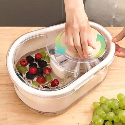FreshSpin Fruit Cleaner Spinner & Strainer Bowl for Vegetables