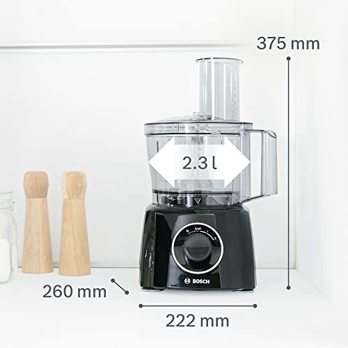 Bosch MultiTalent 3 Food Processor 800W 2.3L Blender, Attachments - Black