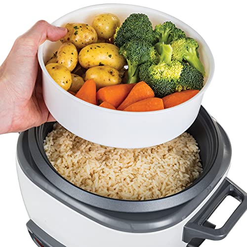 Russell Hobbs Rice Cooker: 2kg, Non-Stick Bowl, Steamer Basket, Energy Saving